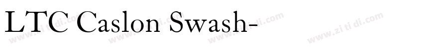 LTC Caslon Swash字体转换